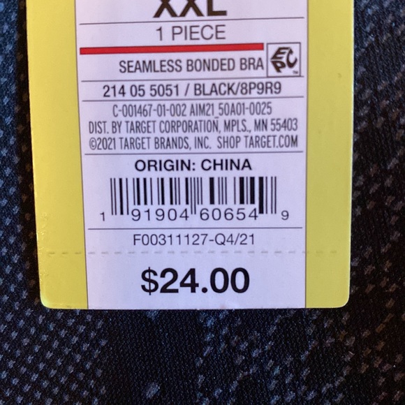 All in Motion Racer back sports bra, Women’s XXL, - Picture 6 of 6